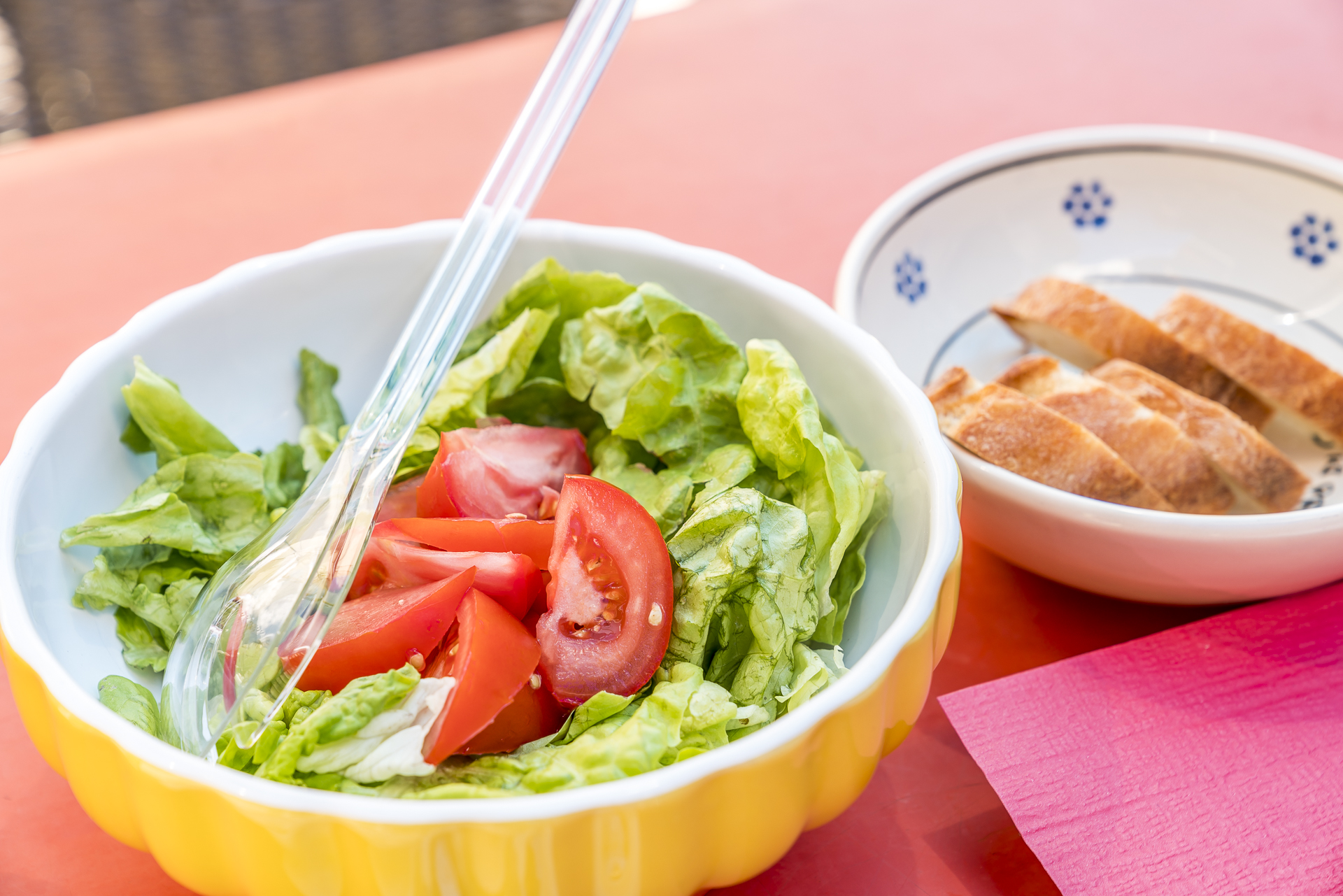 Salatschüssel in der Osteria Landarenca