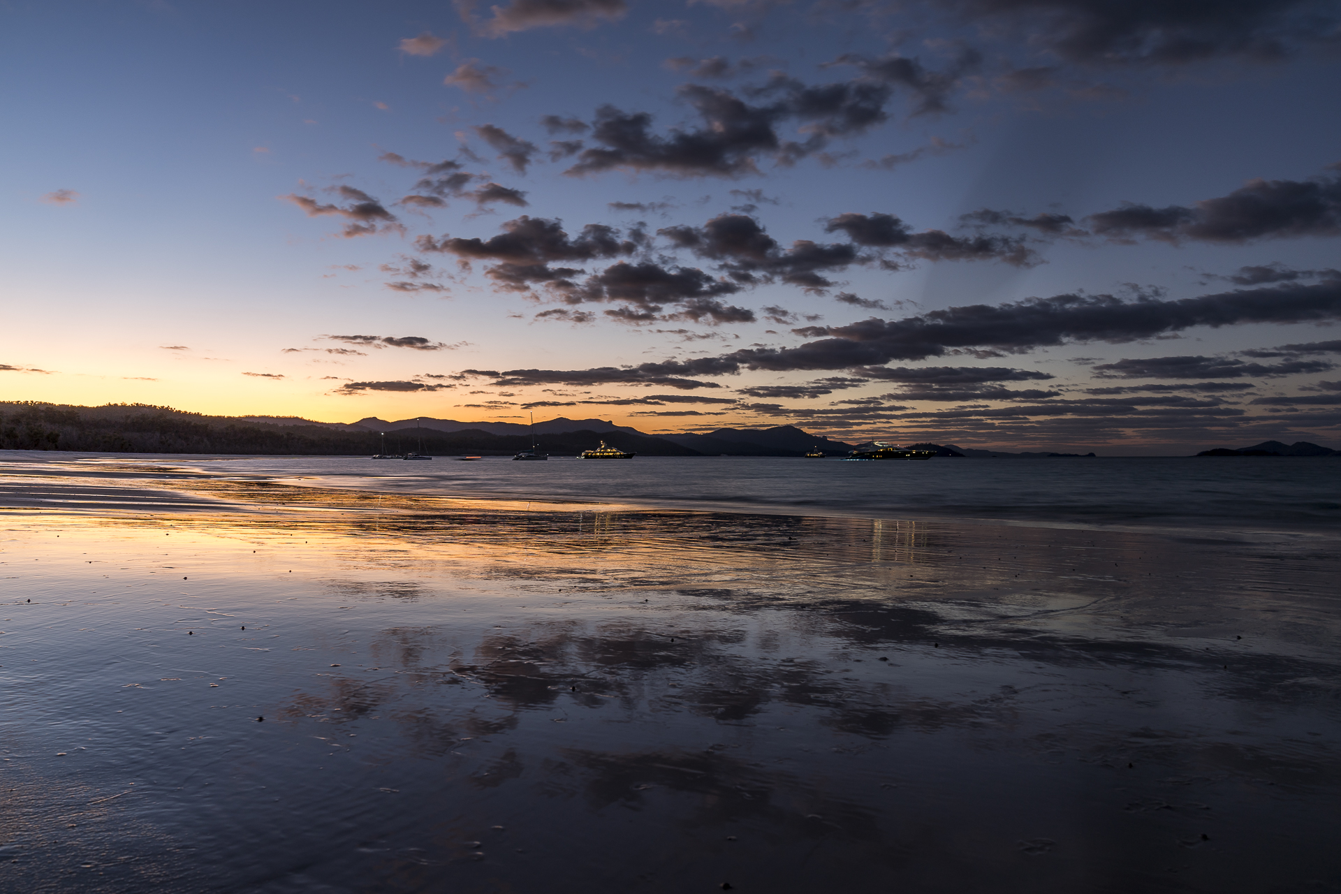 Whitehaven Beach Abendstimmung