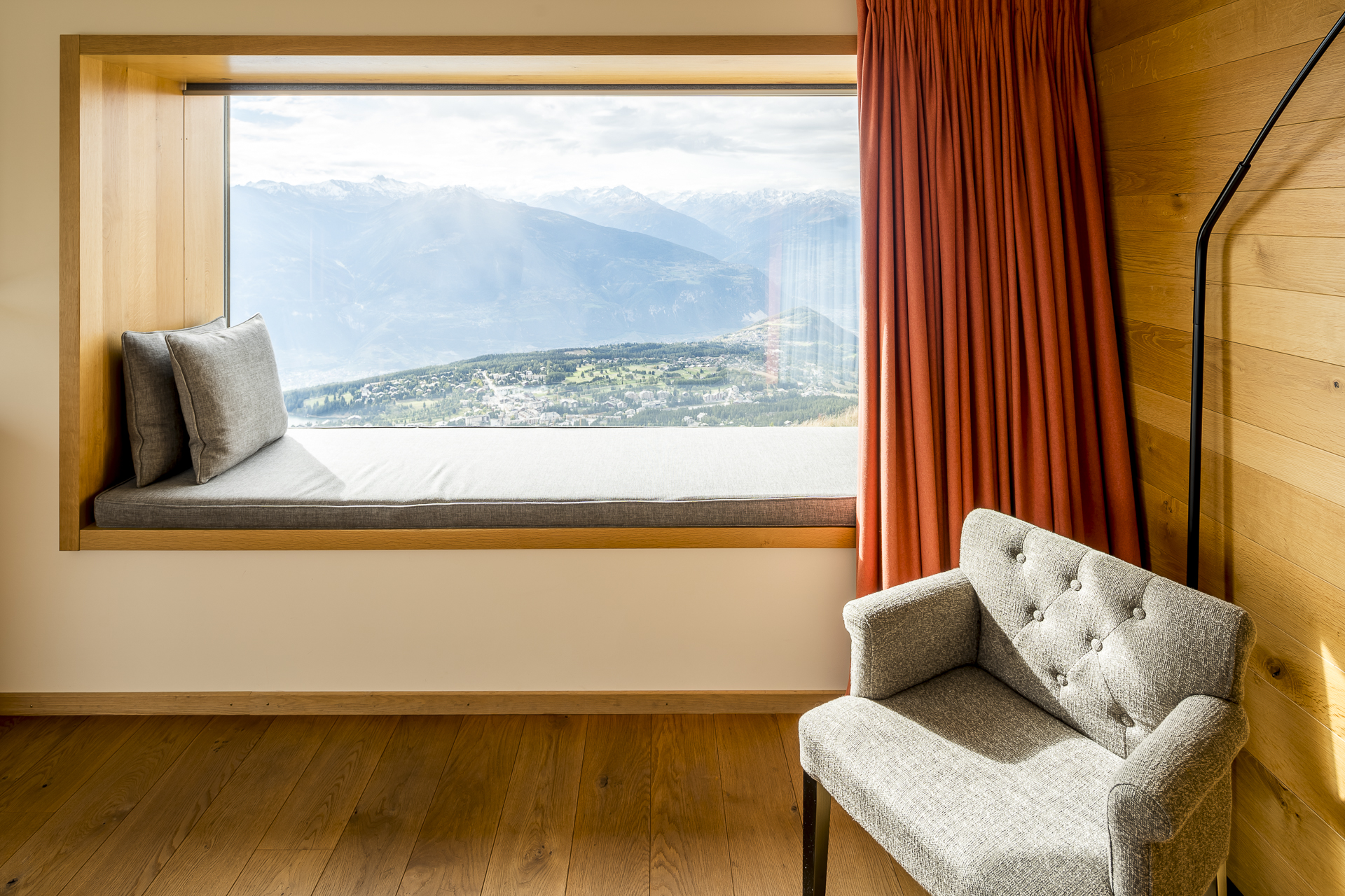 Hotel Chetzeron Zimmerausblick