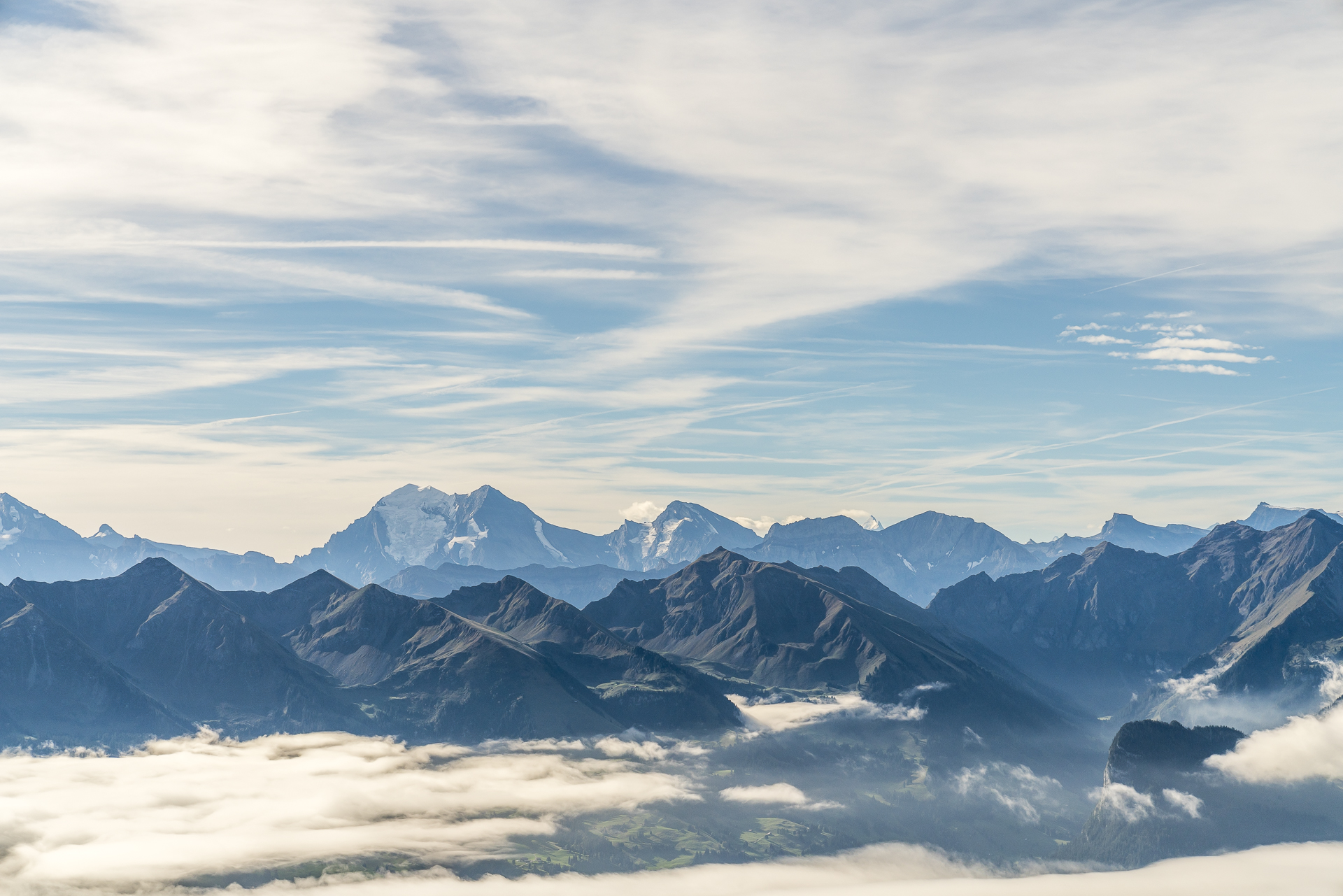 Stockhorn Aussicht Eiger Mönch Jungfrau