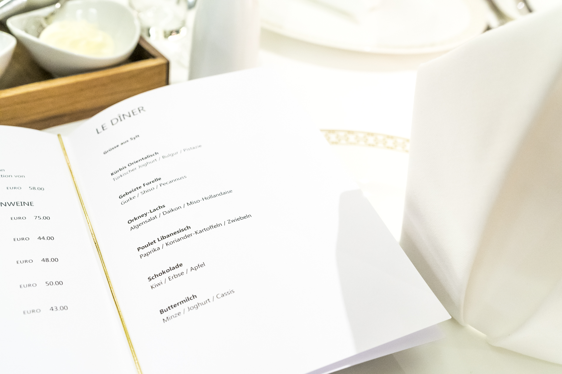 Einstein Gourmet auf der Excellence Princess