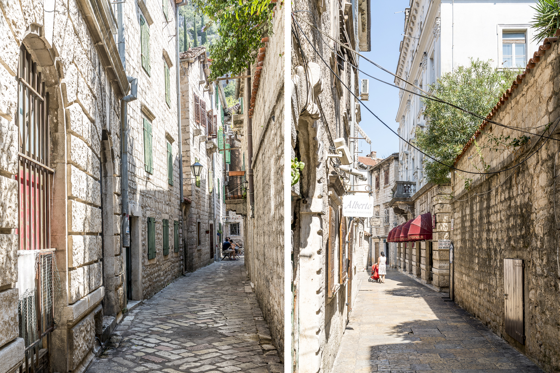 Gassen in Kotor