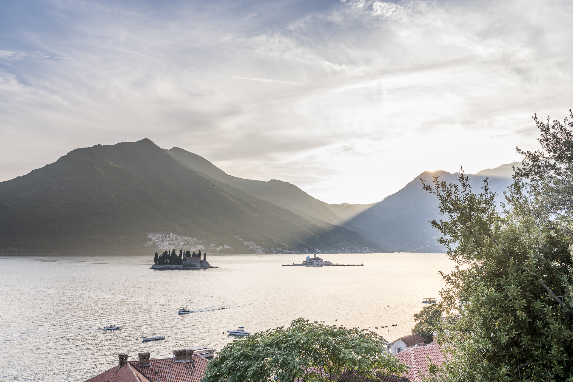 Sonnenuntergang Bucht Kotor