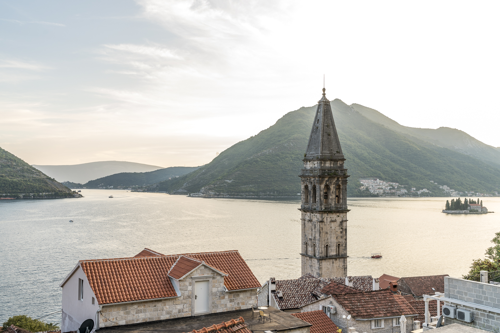 Sonnenuntergang Kirche Perast