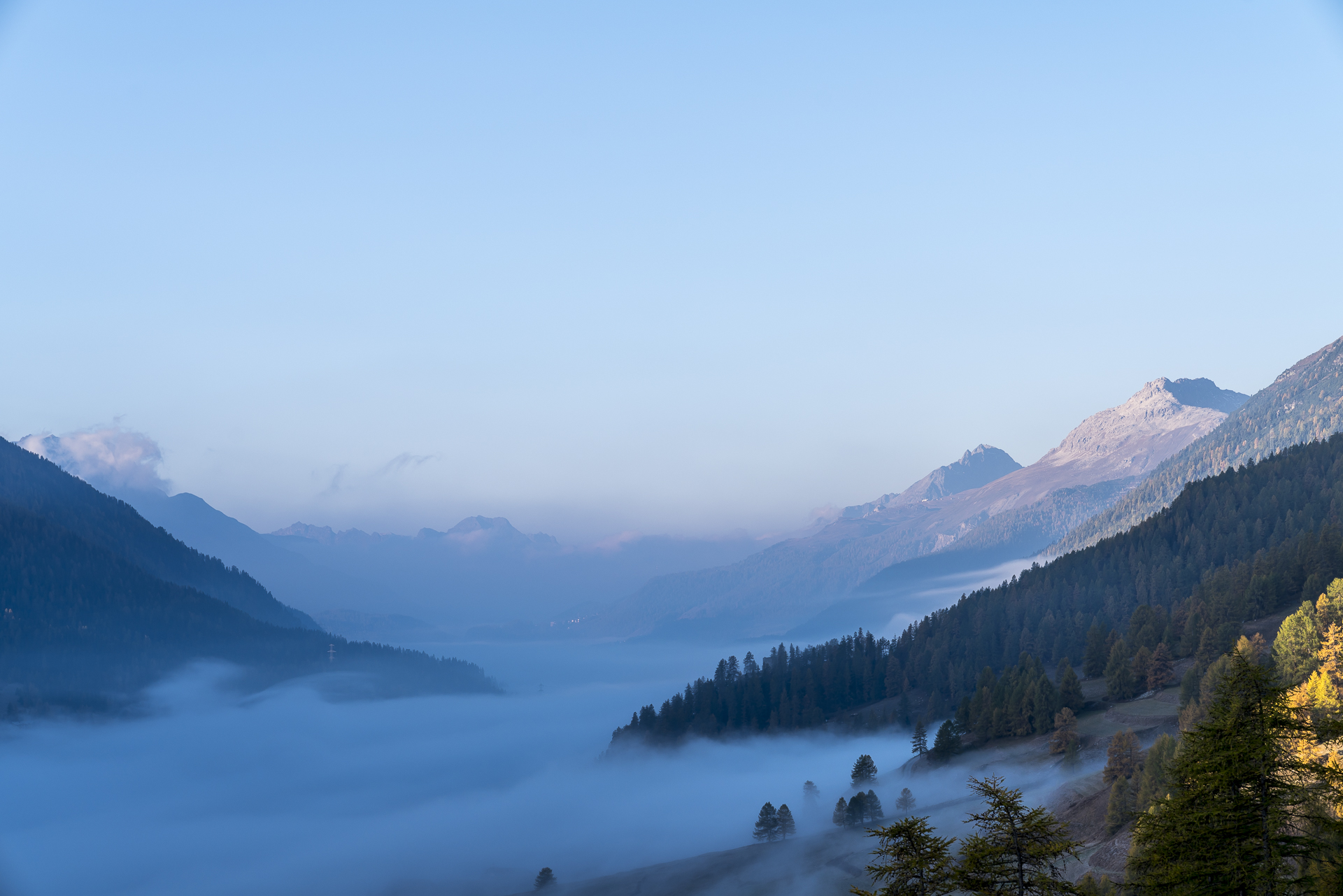 Morgen im Engadin