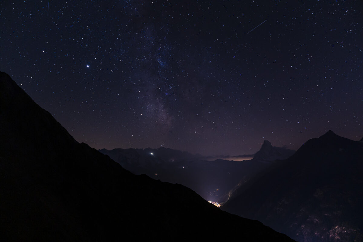 Sternenhimmel über Zermatt