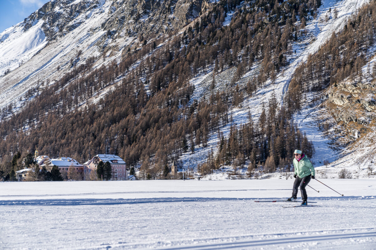 Sils Langlaufloipe