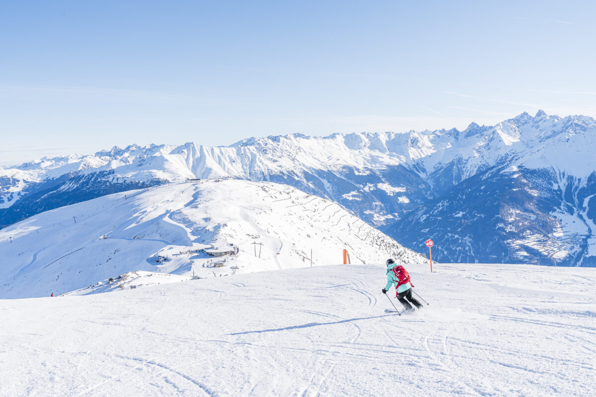 Skipisten auf der Fisser Nordseite