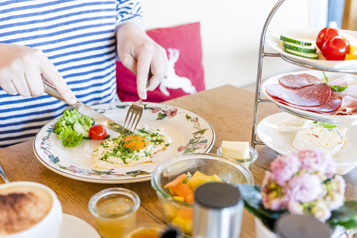 Hotel Konradshof Etagere zum Frühstück