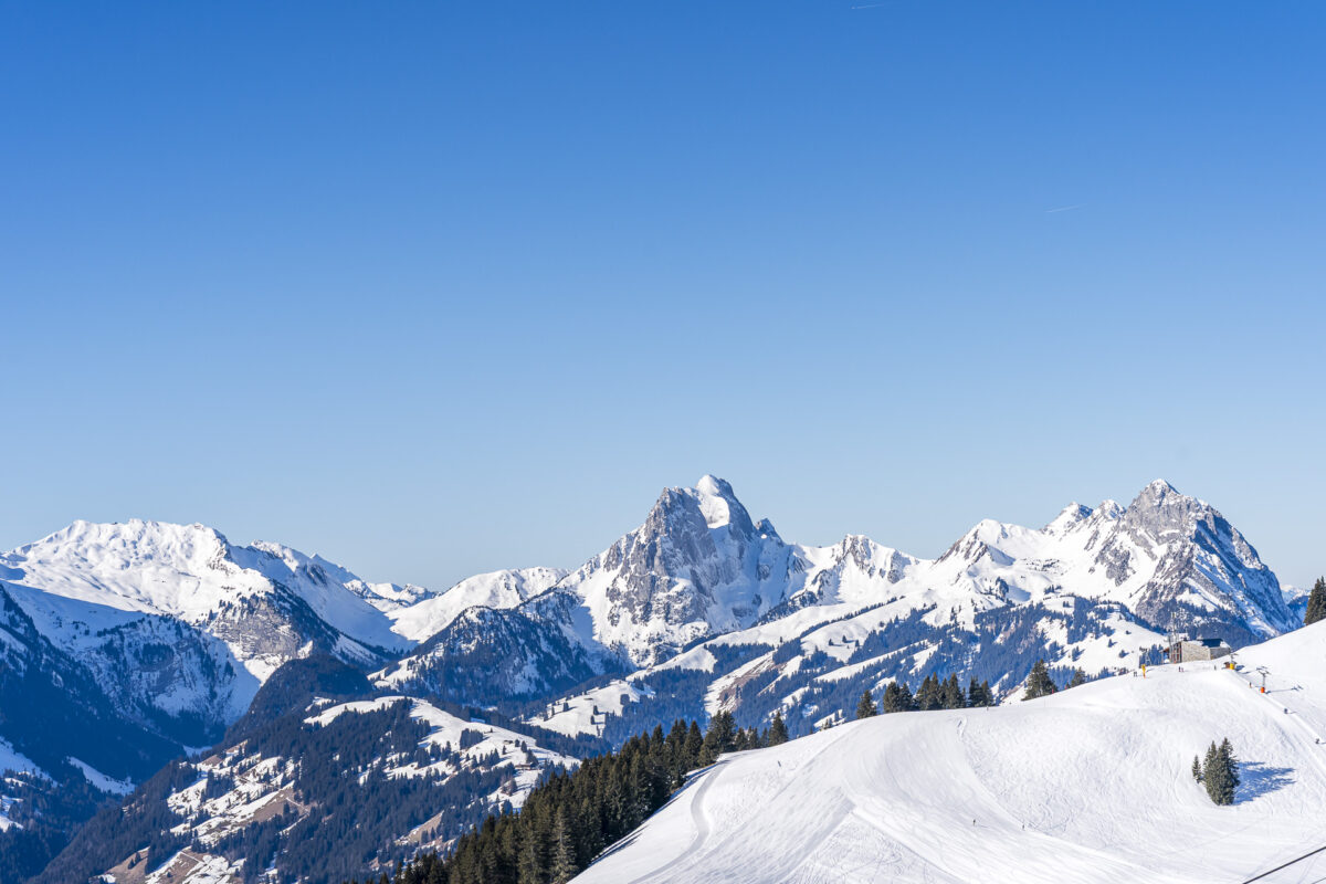 Aussicht Skigebiet Saanenmöser