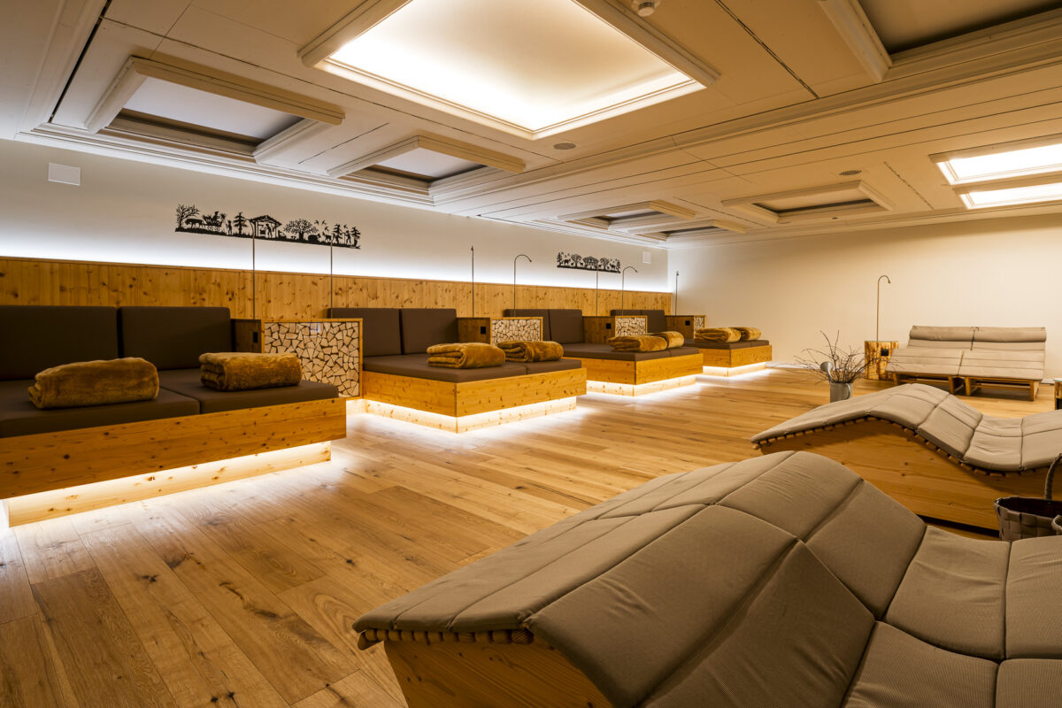 Relaxroom im Golfhotel les Hauts de Gstaad und SPA