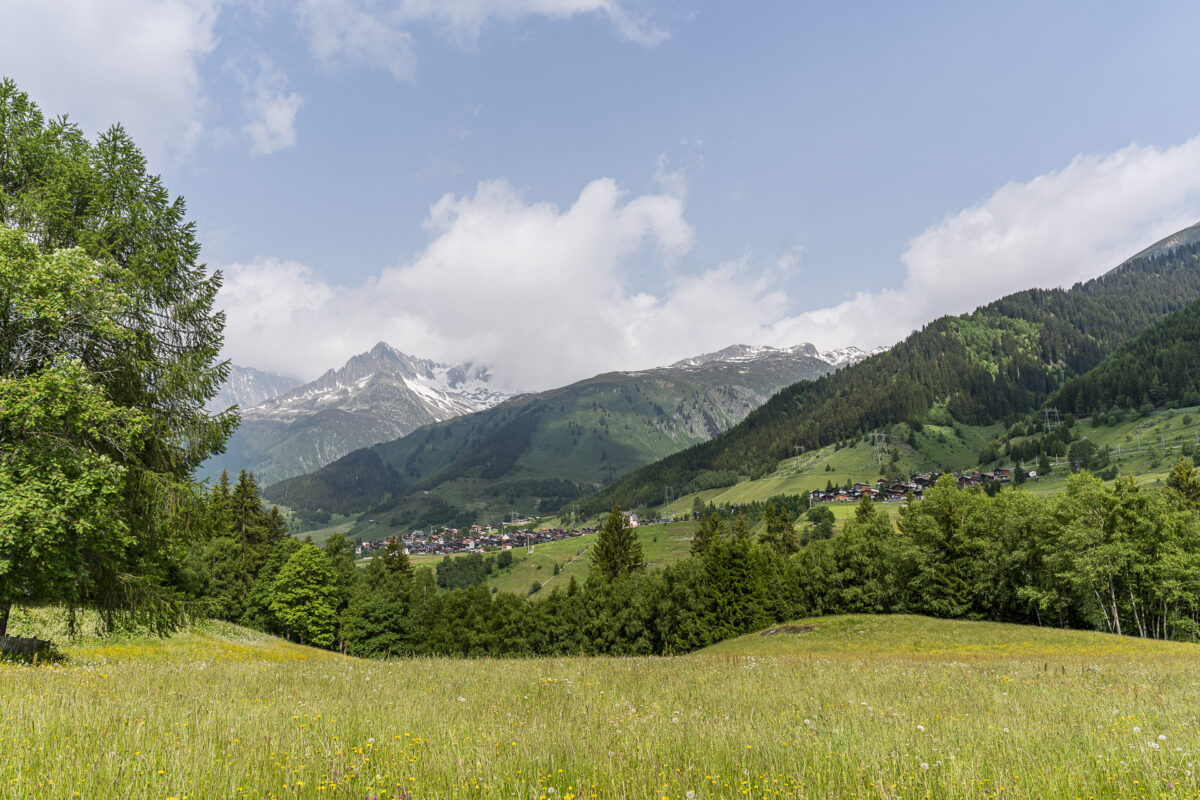 Blick auf Sedrun