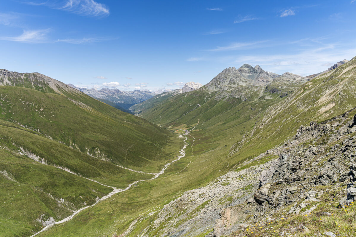 Blick auf Juf